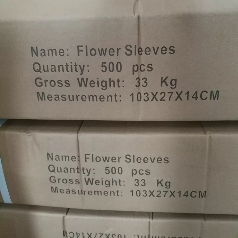 Plastic Flower Sleeves